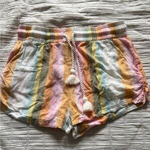 O'Neill Multicolor Striped Women’s  Shorts 100% Cotton